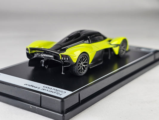 Postercars 1:64 H12 Aston Martin Valkyrie lime Essence Diecast Scale Model