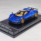 Postercars 1:64 H01 Pagani Zonda F Argentina Blue Diecast Scale Model