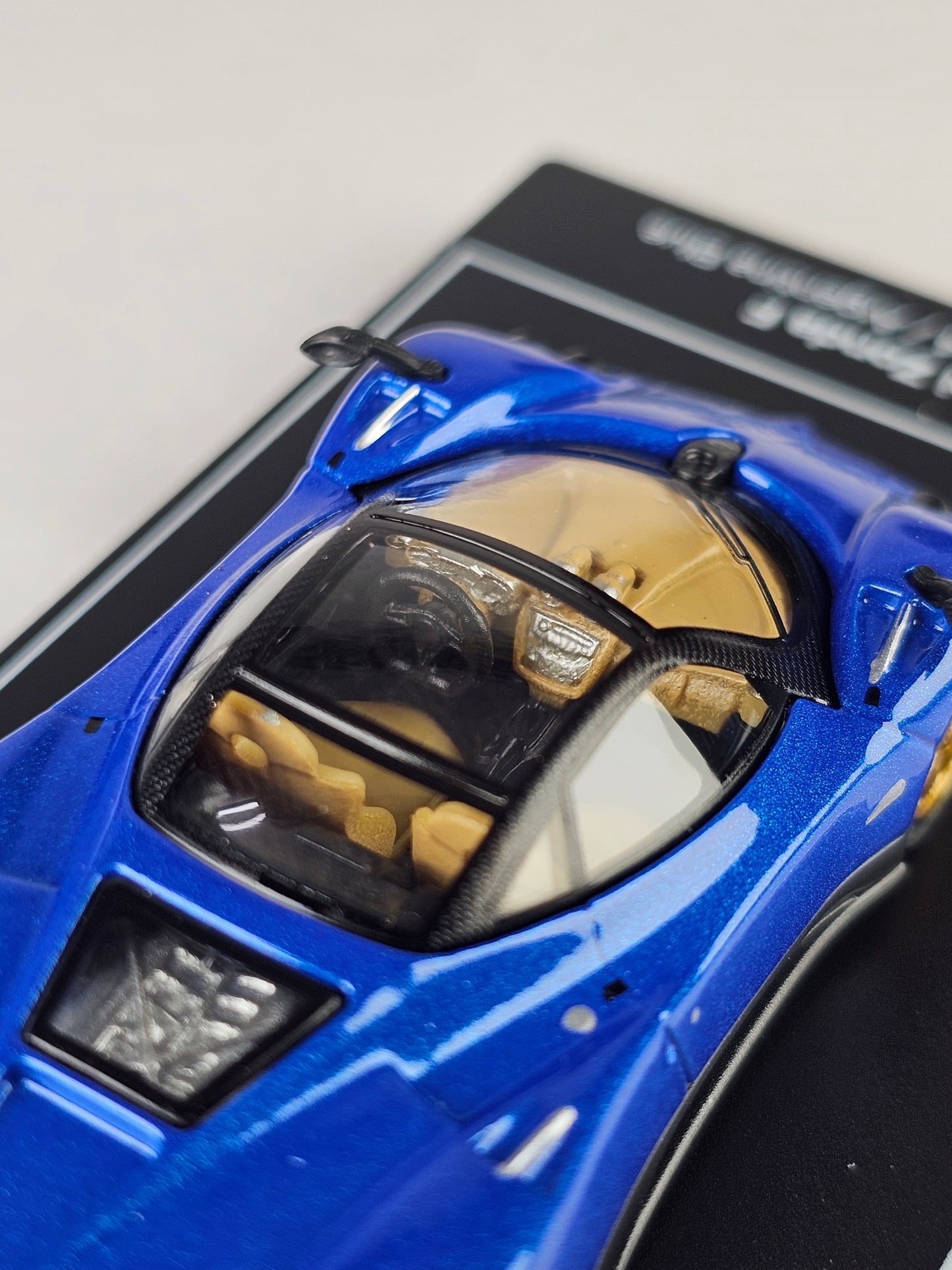 Postercars 1:64 H01 Pagani Zonda F Argentina Blue Diecast Scale Model