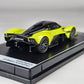 Postercars 1:64 H12 Aston Martin Valkyrie lime Essence Diecast Scale Model