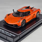 Postercars 1:64 H05 Koenigsegg Jesko Absolut Sweet Mandarin Diecast Scale Model